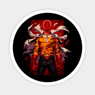 saitama one punch man Magnet